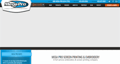 Desktop Screenshot of megaproscreenprint.com